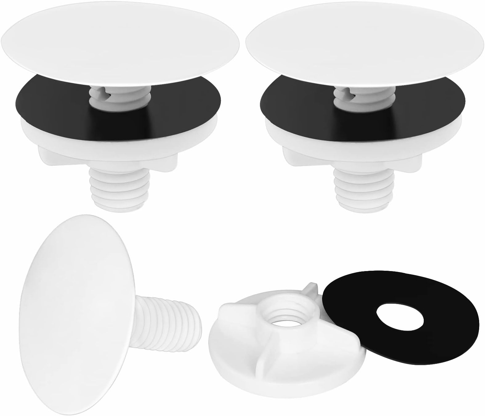 binyu Kitchen Sink Hole Cover 4PCS Kitchen Sink Plug ABS