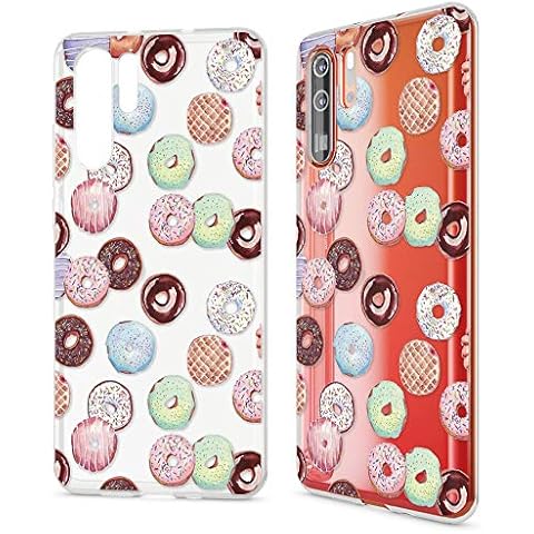 NALIA Case compatible with Huawei P30 Pro, Motif Design Ultra-Thin Silicone Pattern Cover Phone Protector Soft Skin, Slim Fit Shockproof Gel Bumper Protective Anti-Choc Backcover, Designs:Doughnuts Cover
