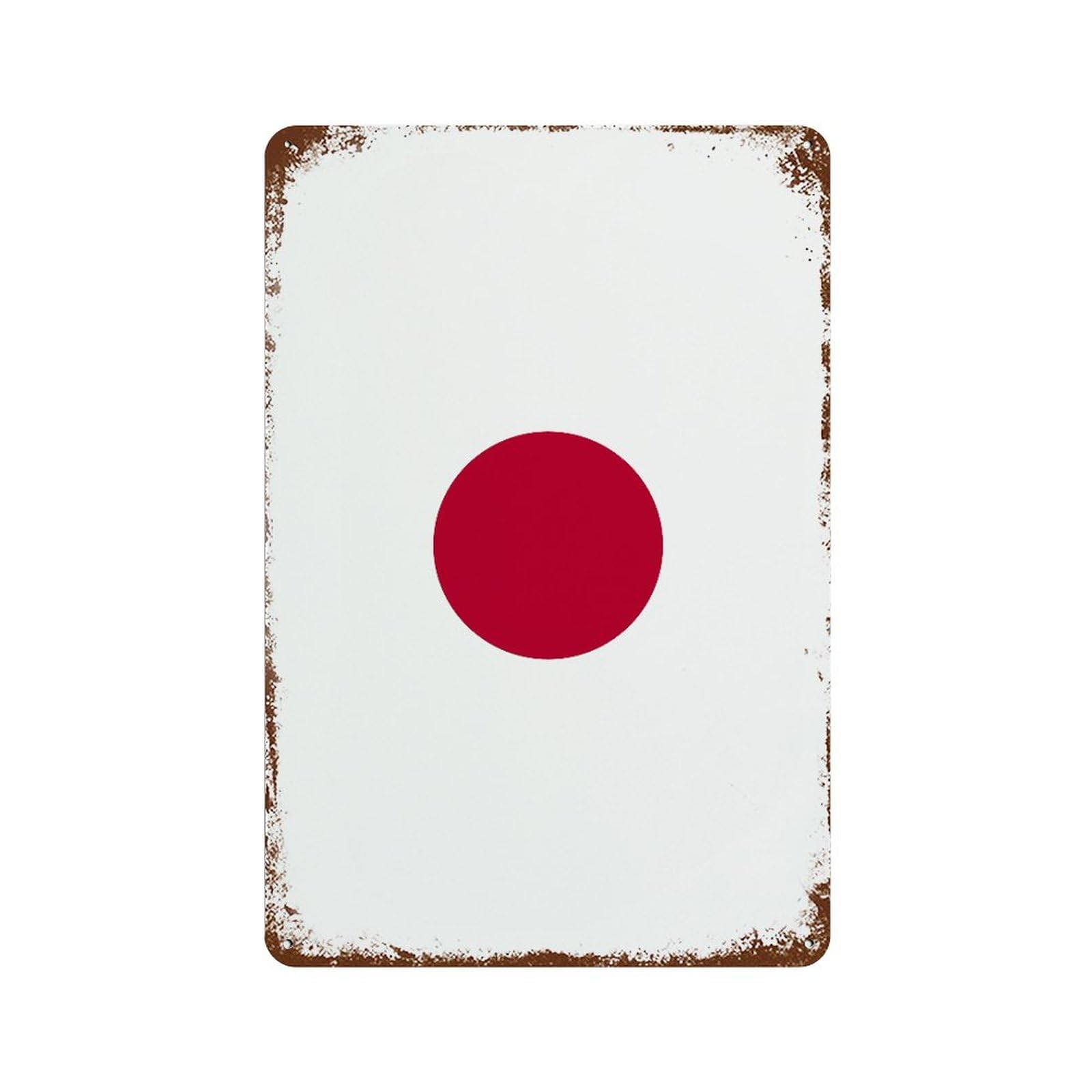 Amazon.co.jp: メタルサイン ブリキ看板 メタルプレート 日本 国旗  