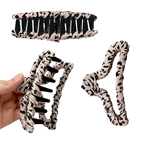 Kitsch 0602123515 Fabric-Wrapped Claw Clip, Medium Open Shape Hair Clips thumb #4