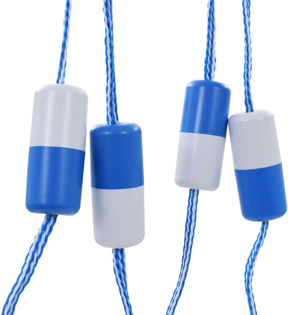 Durable Outdoor Portable Swimming Pool Safety Divider Rope, 19.7-Foot Blue & White ABS Plastic, for Clear Pool Area Demarcation, Enhancing Safety Around hot tub, spa