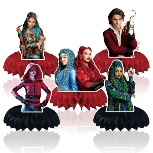 5Pack Set Descendant Party supplies for kids birthday party decoration