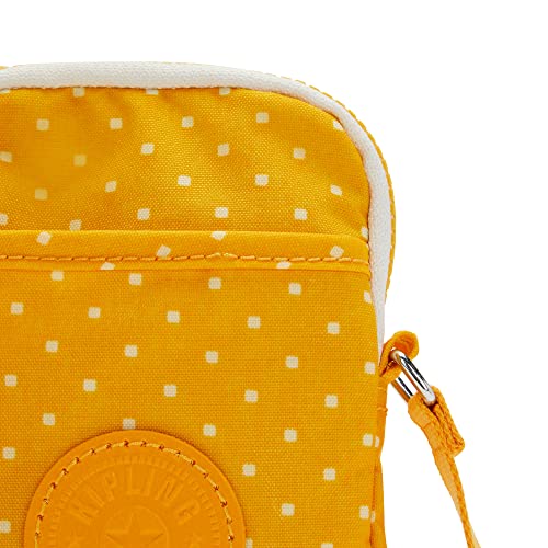 Image of Kipling Tally Printed Crossbody Phone Bag Soft Dot Yellow