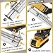 Electric Nail Gun for De-walt 20V Battery, 18 Gauge 2 in 1 Brad Nailer Cordless，Brushles Staple Gun with 1000pcs Nails and 500pcs Staples Included for Home Improvement, DIY and Woodworking