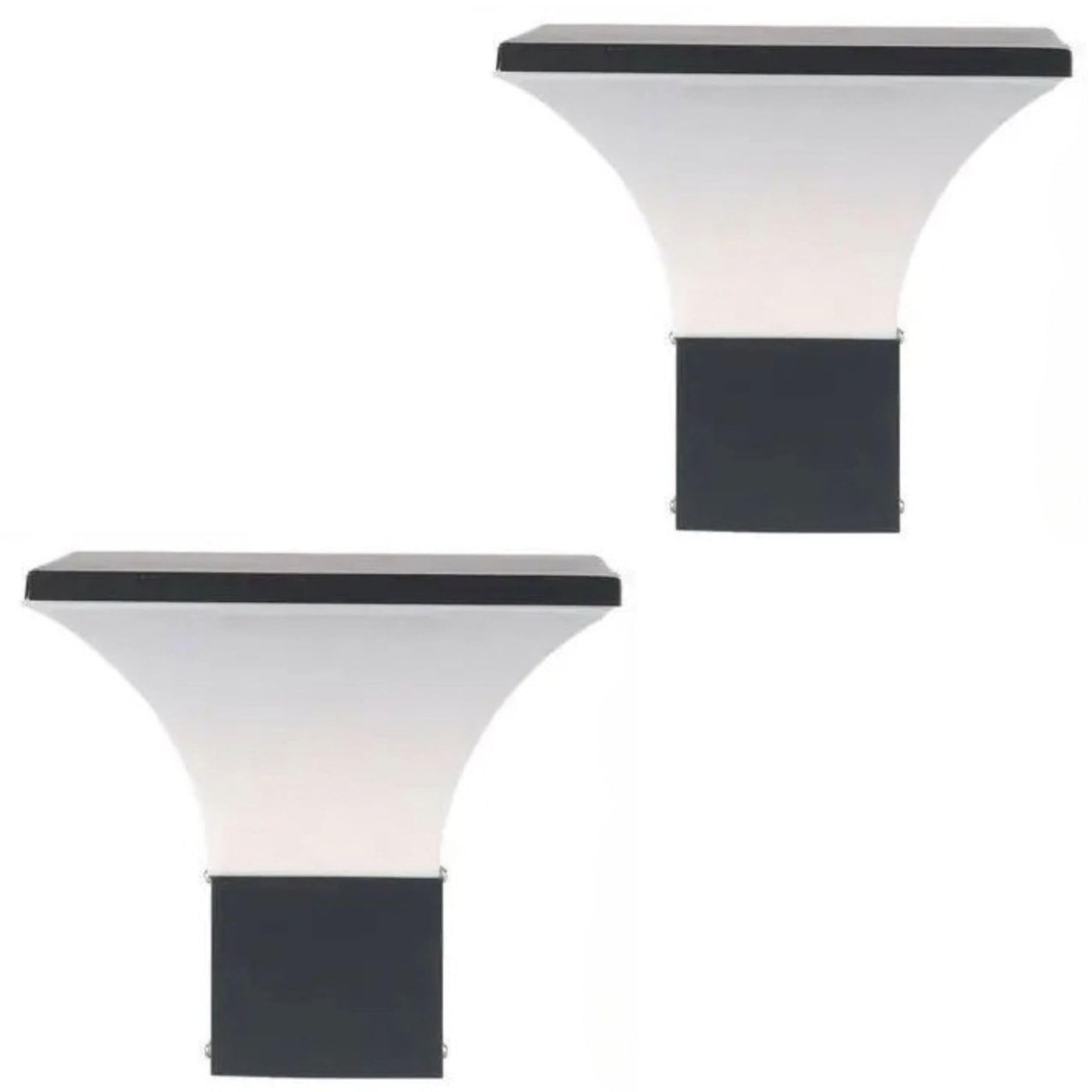 Modern Black Gate Lights - 2 Pack -21