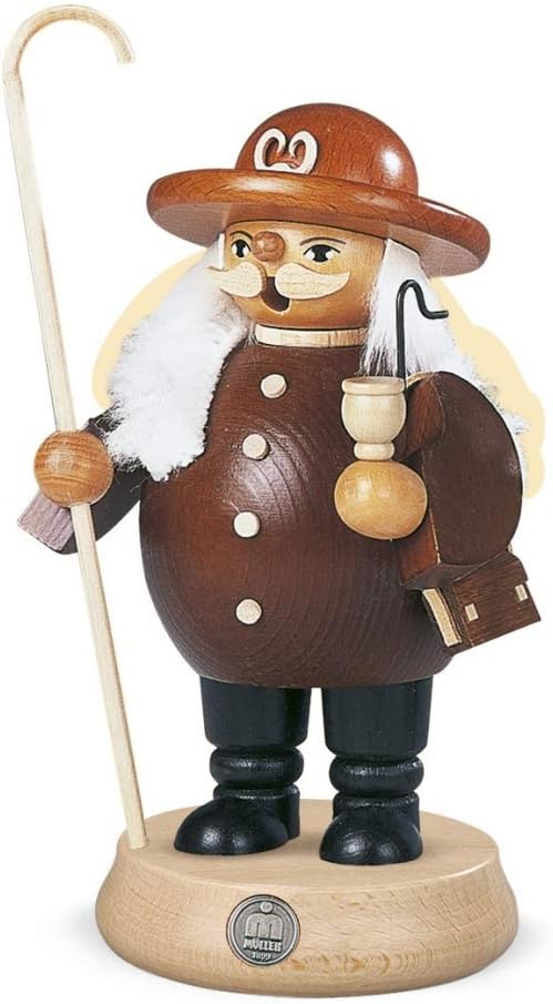 煙出し人形　羊飼い　高さ19 cm　エルツ山地ザイフェン・ミュラー　オリジナル