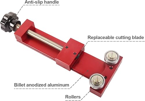 Miniatura 2 de 66490 Cortador de filtro de aceite, herramienta de corte de filtro de aceite para rango de corte de filtro de 5 1/2 pulgadas de diámetro, rojo