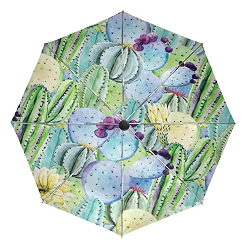 Cadeau mignon Cactus parapluie automatique et pliant pour homme femme