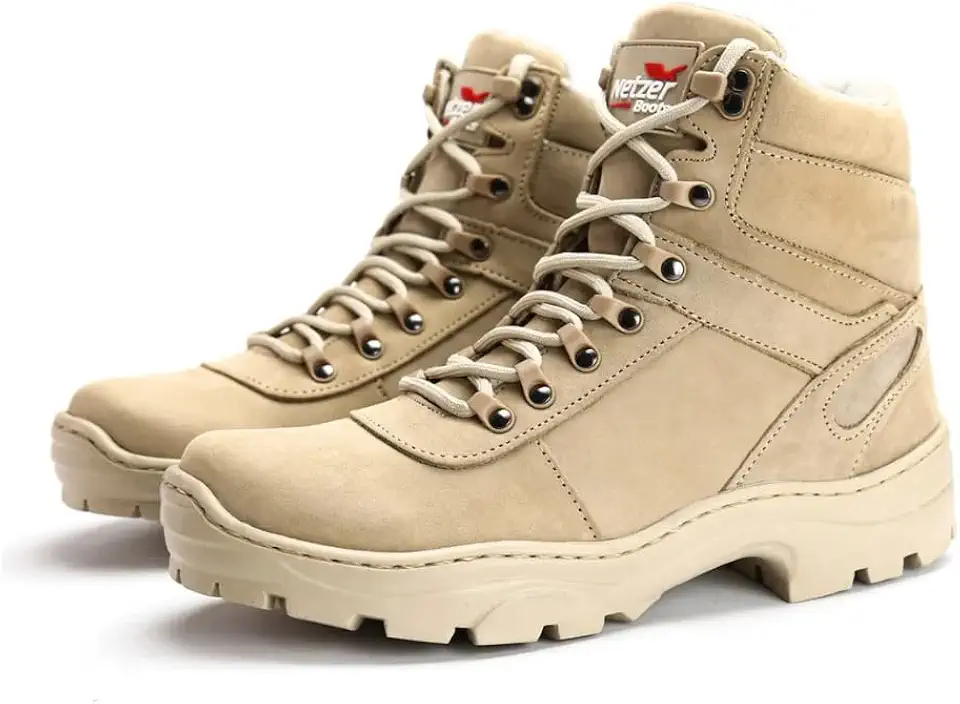 Bota Coturno Masculino Militar Adventure Couro 100% Legitimo