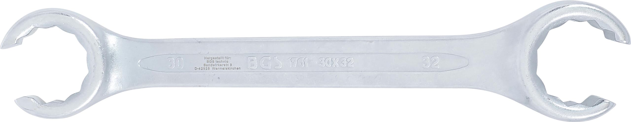 BGS 1761-30x32 Otwarty klucz oczkowy dwustronny 30 x 32 mm