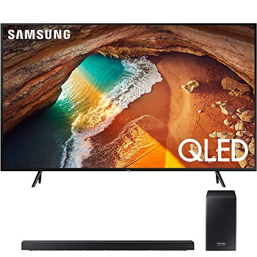 Samsung QN65Q60RA 65" Q60 QLED Smart 4K UHD TV (2019 Model) with 510W 7.1.4-Channel Soundbar System with Wireless Subwoofer - (HWQ60R)
