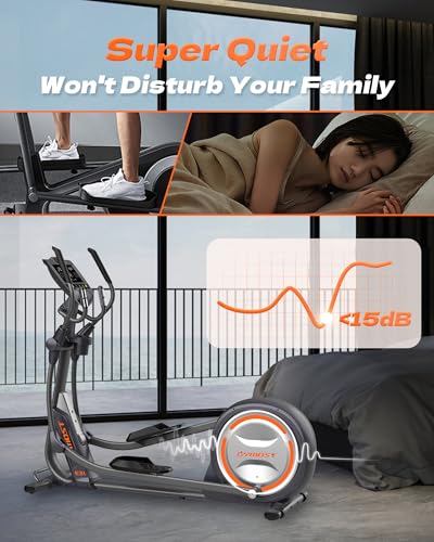Elliptical Machine, Elliptical Exercise Machine for Home with Hyper-Quiet Magnetic Drive System, Elliptical Trainer with 32 Resistance Levels, Large LED Monitor - Image 8