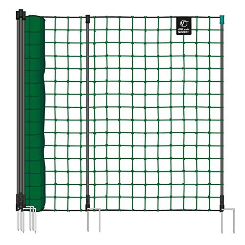 VOSS.farming Filet Non électrifiable pour volailles farmNET, 25 m de Long, 135 cm de Haut, 2...