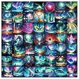 50枚セットステッカー夢幻的SF宇宙イラスト 青紫グラデの神秘色 光影による深い空間感 超現実的な星体造形 未来幻想の没入アート ビニール 子供用 ティーンズ 防水 ビンテージ ウォーターボトル ノートパソコン ギター スケートボード用
