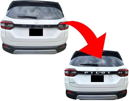 Miniatura 2 de Calcomanía de vinilo con letras o contorno de piloto compatible con Honda Pilot 2023-2026 | Va encima de las letras en la escotilla trasera del