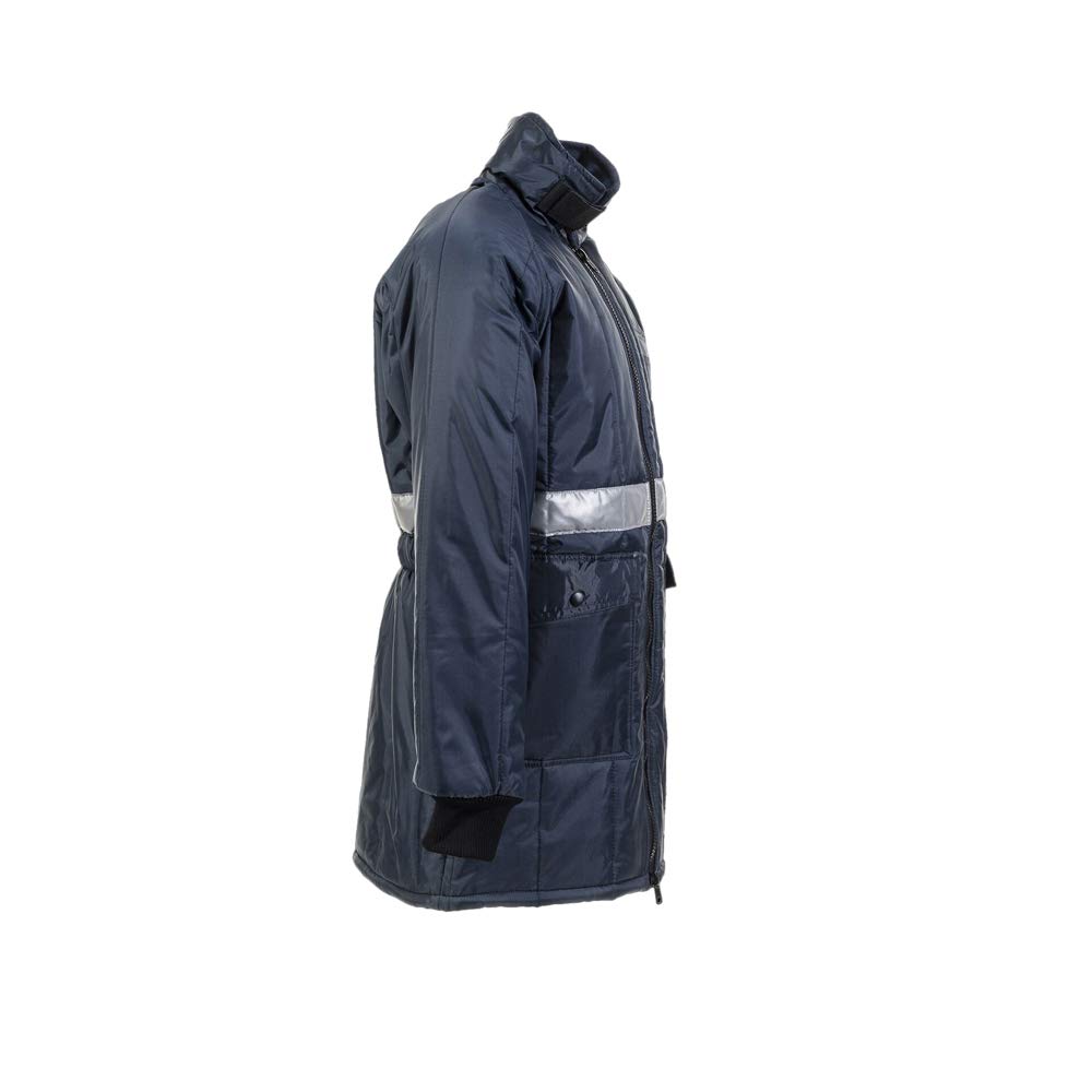 Planam 5131056 Kühl/Gefrierhaus Gefrierhaus Parka, Marine/Innenfutter Kornblau, Größe XL