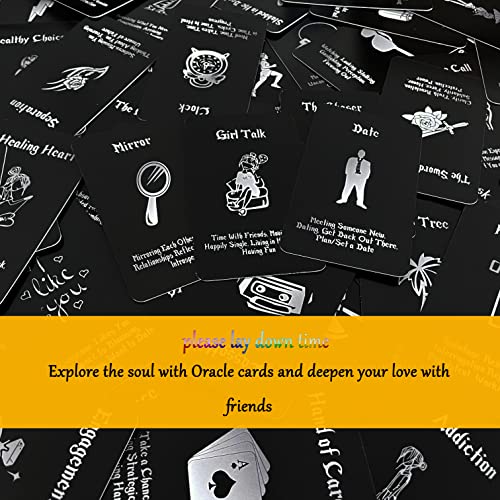 Love Oracle Cards, Twin Flame Oracle Cards， Tarot Cards For Beginners, Put Down Time, Deepen The Love With Friends With 54 Oracle Cards #TOP6