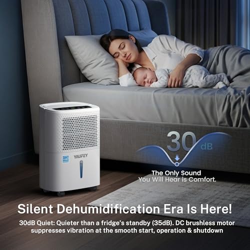 Yaufey 2025 Most Efficient Energy Star Dehumidifier for 2,000 Sq. Ft. Home, Basement and Large Room - Powerful, Quiet with Humidity Control, Timer, Drain Hose and Water Tank by yaufey - Image 2