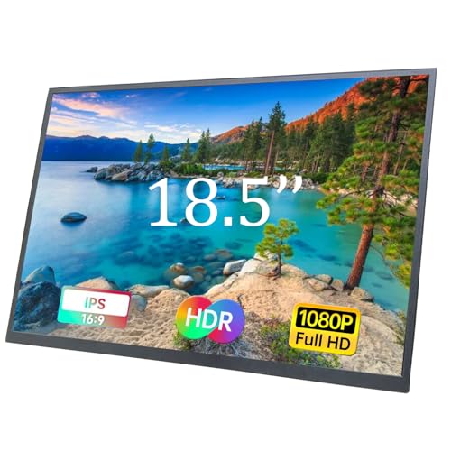 Image of Portable Monitor, 18.5 Inch 1080P 60Hz IPS HDR Portable External Screen | USB-C HDMI Second Screen for Laptop PC Mac Phone, Built-in Adjustable Stand Dual Speakers, for Travel and Daily Work