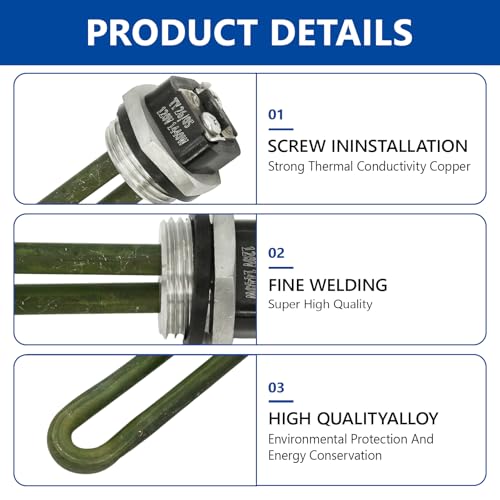 Image of 520900 RV Water Heater Element Compatible with Suburban, with Wrench Socket