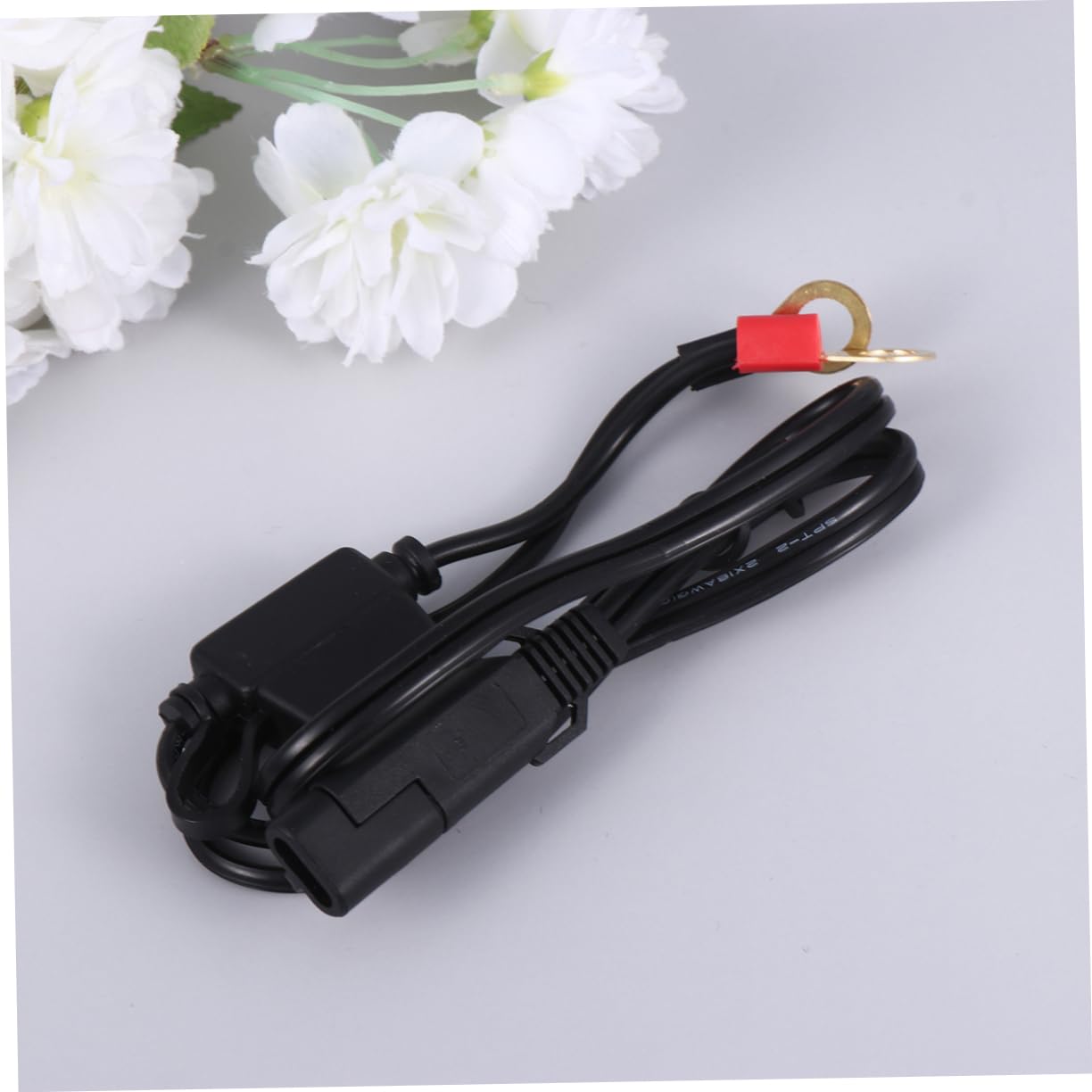 PACKOVE 12v Motorcycle Charging Cable Power Cable for Home and Outdoor Use Simple Tool for Easy Charging of Motorcycles Atvs and More
