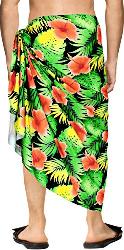 LA LEELA Men's Sarong Swim Bath Pareo Aloha Wrap3