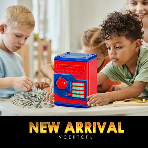 Vcertcpl WF-3001 Atm Piggy Bank For Boys Girls, Vcertcpl Mini Atm Coin Bank Money Saving Box With Password, Kids Safe Money Jar thumb #6