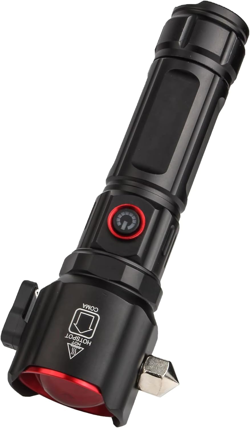 Huafire Multifunctional Rechargeable LED Flashlight with Glass Breaker, Seatbelt Cutter, 1000 Lumens, 3 Modes, Zoomable Torch, Power Bank Function, Waterproof IPX4, Impact Resistant – 300m Range-picture-31