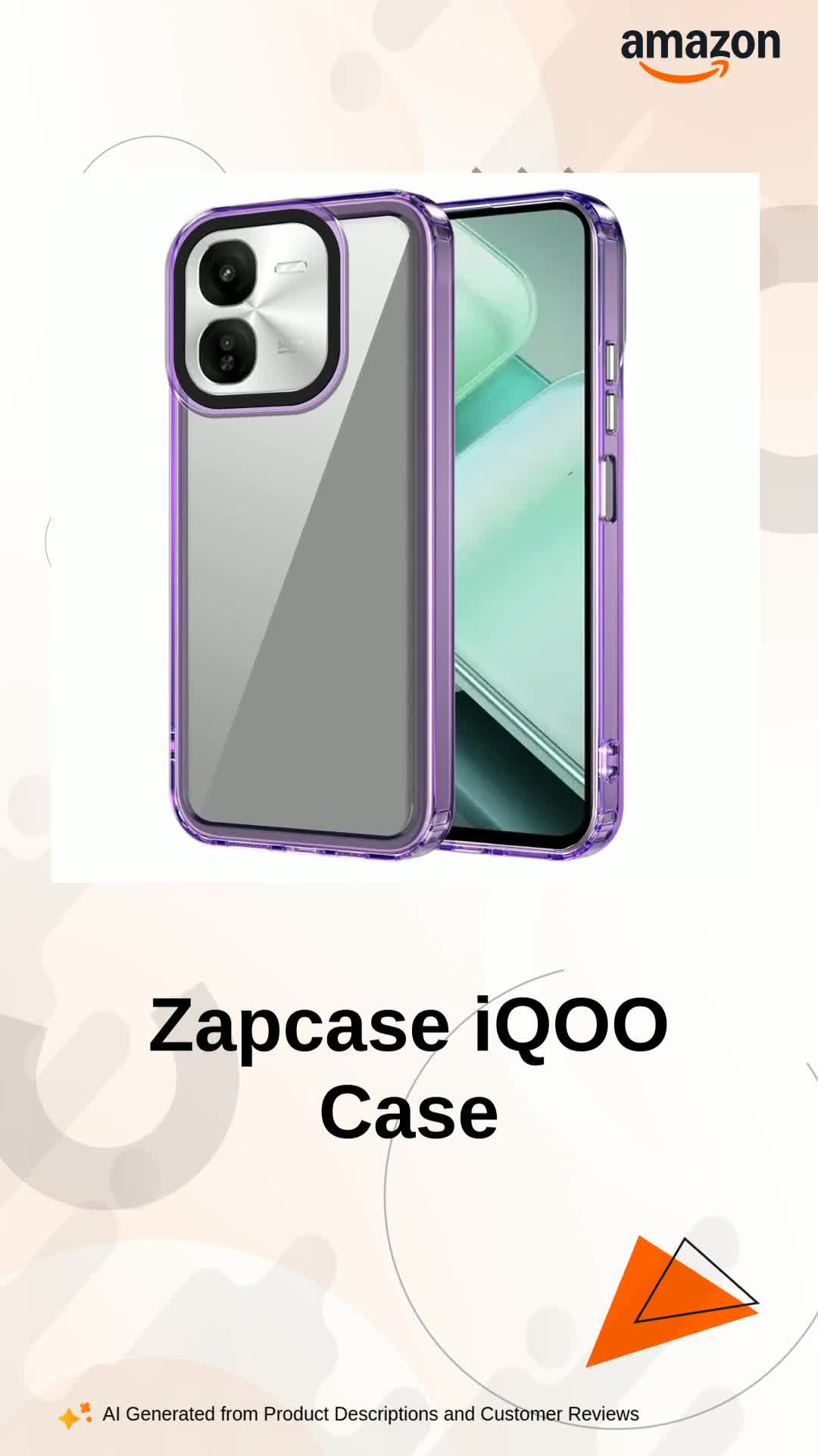 Zapcase Back Case Cover for iQOO Z9x 5G | Compatible for iQOO Z9x