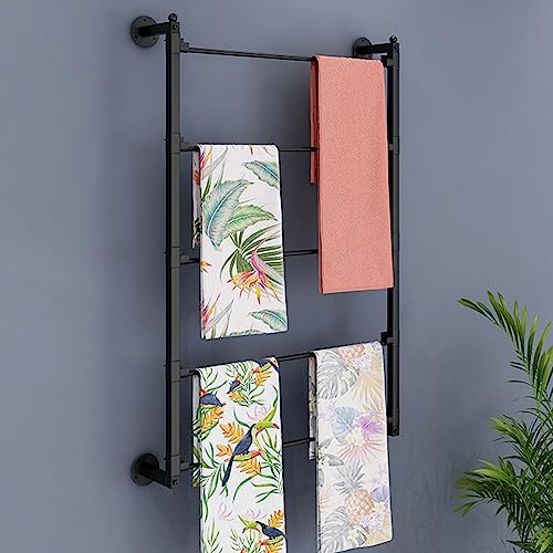Organizador de pared para cintas, corbatas, bufandas, cinturones, toallas y manualidades, estante de exhibición al por menor para tiendas de flores y tiendas, estantería de metal duradera y solución