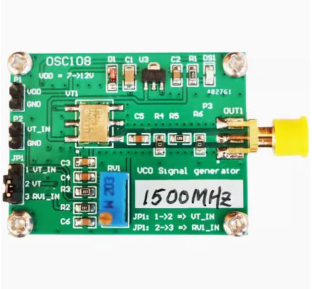 RF Microwave VCO Voltage Controlled oscillator 1500MHz