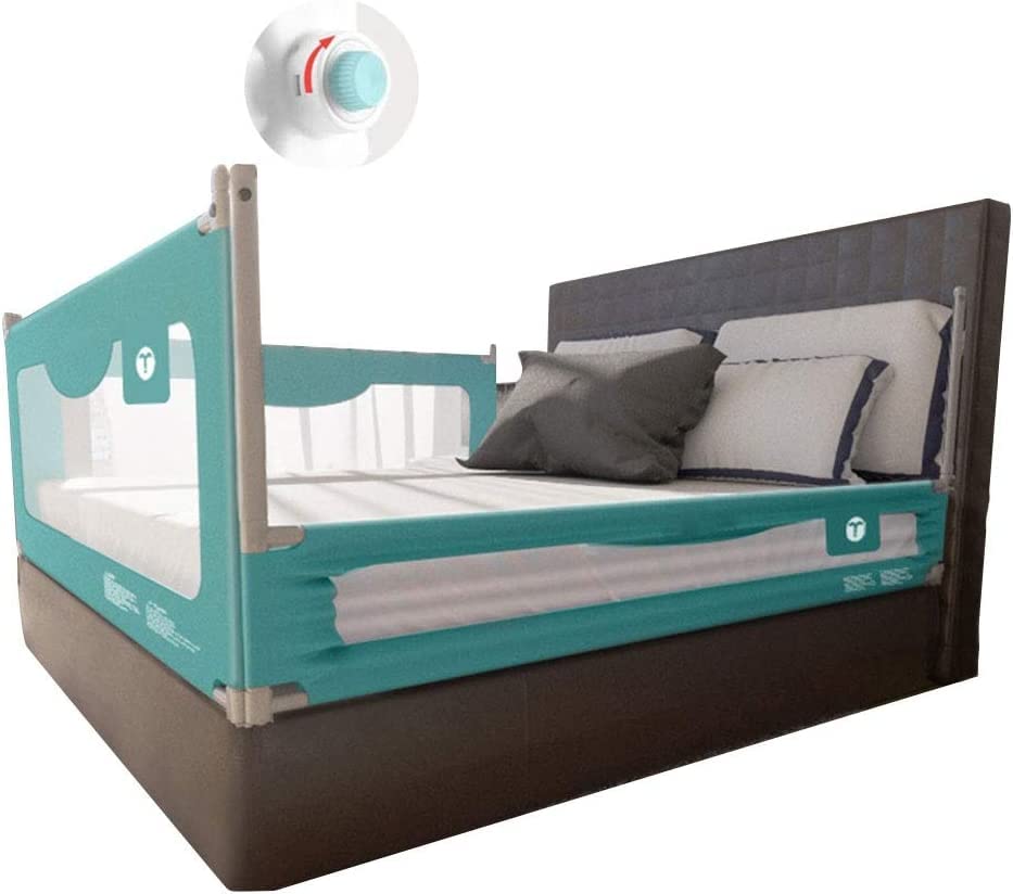 Rails de lit de sécurité pour nourrissons vert contre les chutes nocturnes des enfants