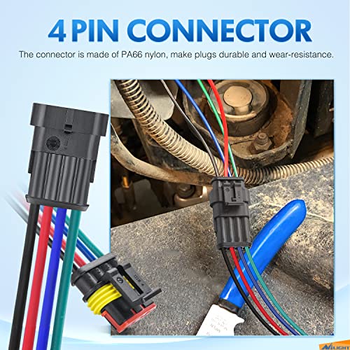 Image of Nilight 4Pin Way Electrical Wire Connector 10 Pack 16AWG Male Female Plug Socket Quick Disconnect Waterproof Play 1.5mm Series Terminal for Car Truck Motorcycle Marine Boat