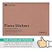 CoverTribe Piano Keyboard Stickers for White and Black Keys - 2 Layouts, Removable and Durable, Fits All Size Pianos, Easily Learn to Read Piano Notes, Includes Beginners Guide to Cover Music eBook
