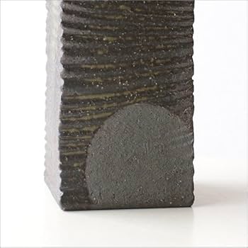 Amazon.co.jp: 花瓶 一輪挿し おしゃれ 花器 和風 信楽焼 角柱