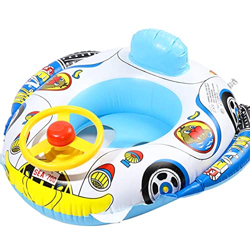 SUNSK Coche de Policía Flotador Inflable de Piscina Anillo de Natación Niños Anillo de Baño Balsa Inflable para Piscina Flotadores Coche para Fiesta de Verano Diversión Acuática Playa Cover