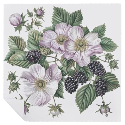 Servilletas de Tela Flores y Moras Paquete x4 miniatura 6