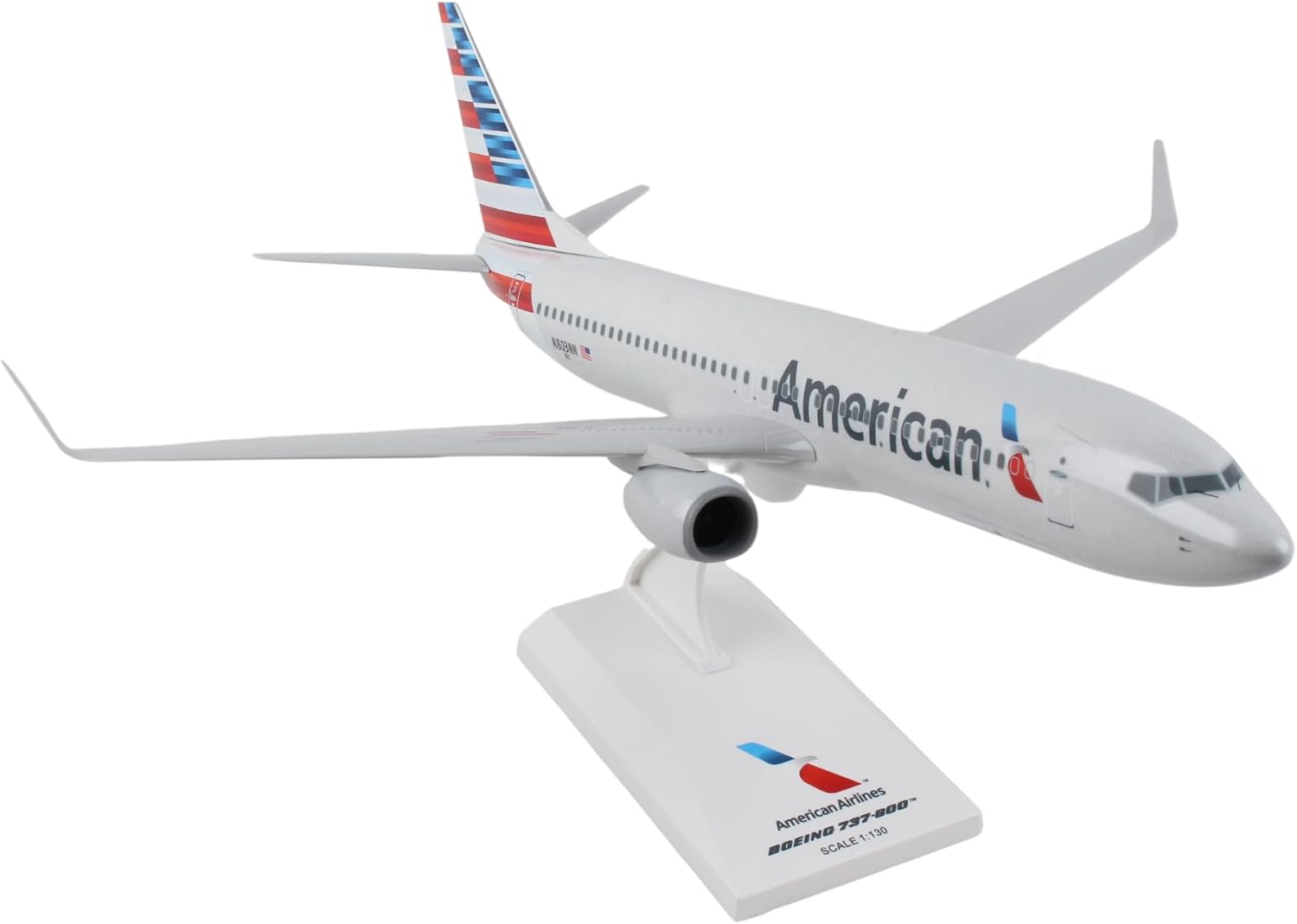 Daron Skymarks American 737-800 New Livery Model Kit (1/130 Scale) , White, unisex