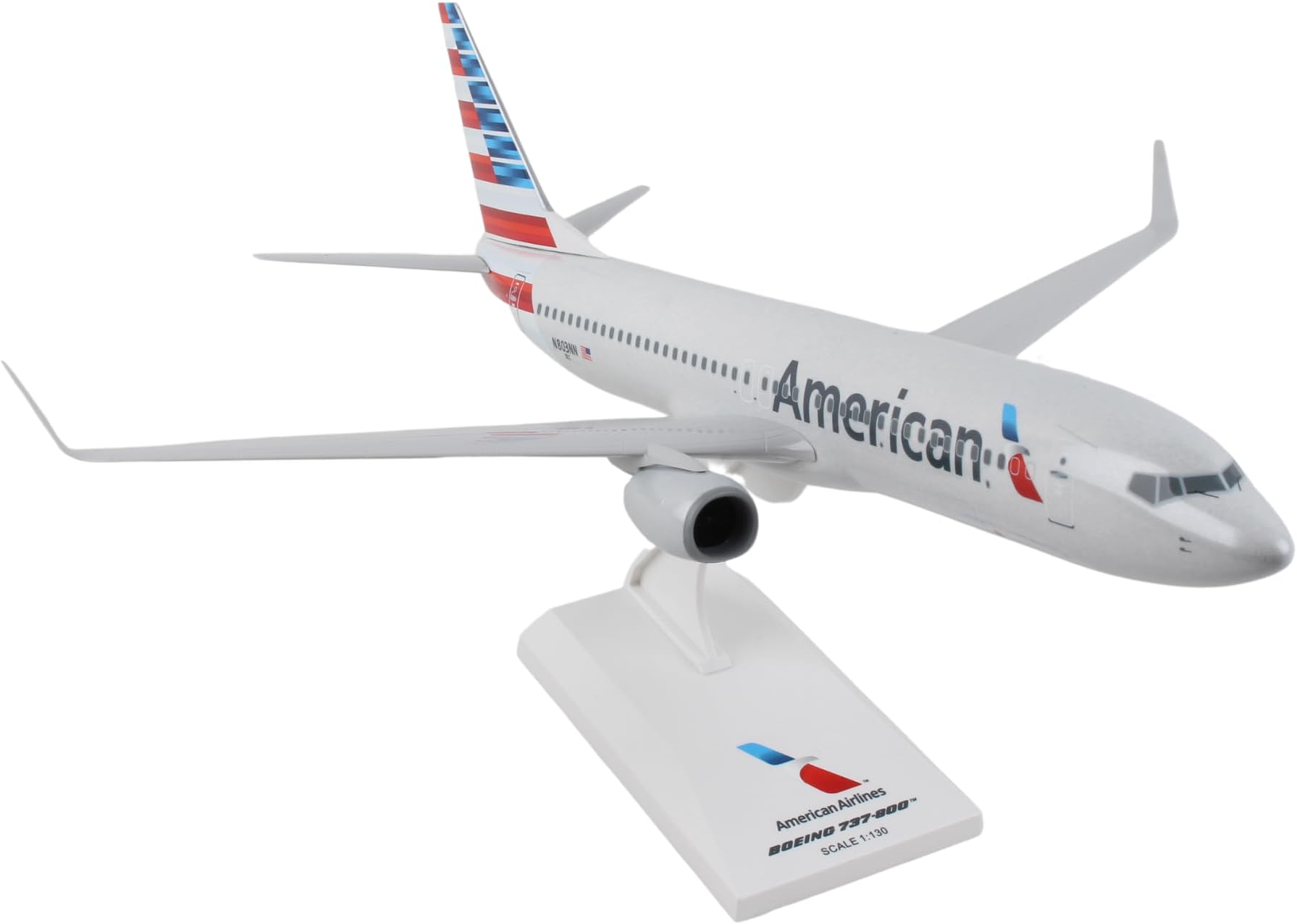 Daron Skymarks American 737-800 New Livery Model Kit (1/130 Scale) , White, unisex
