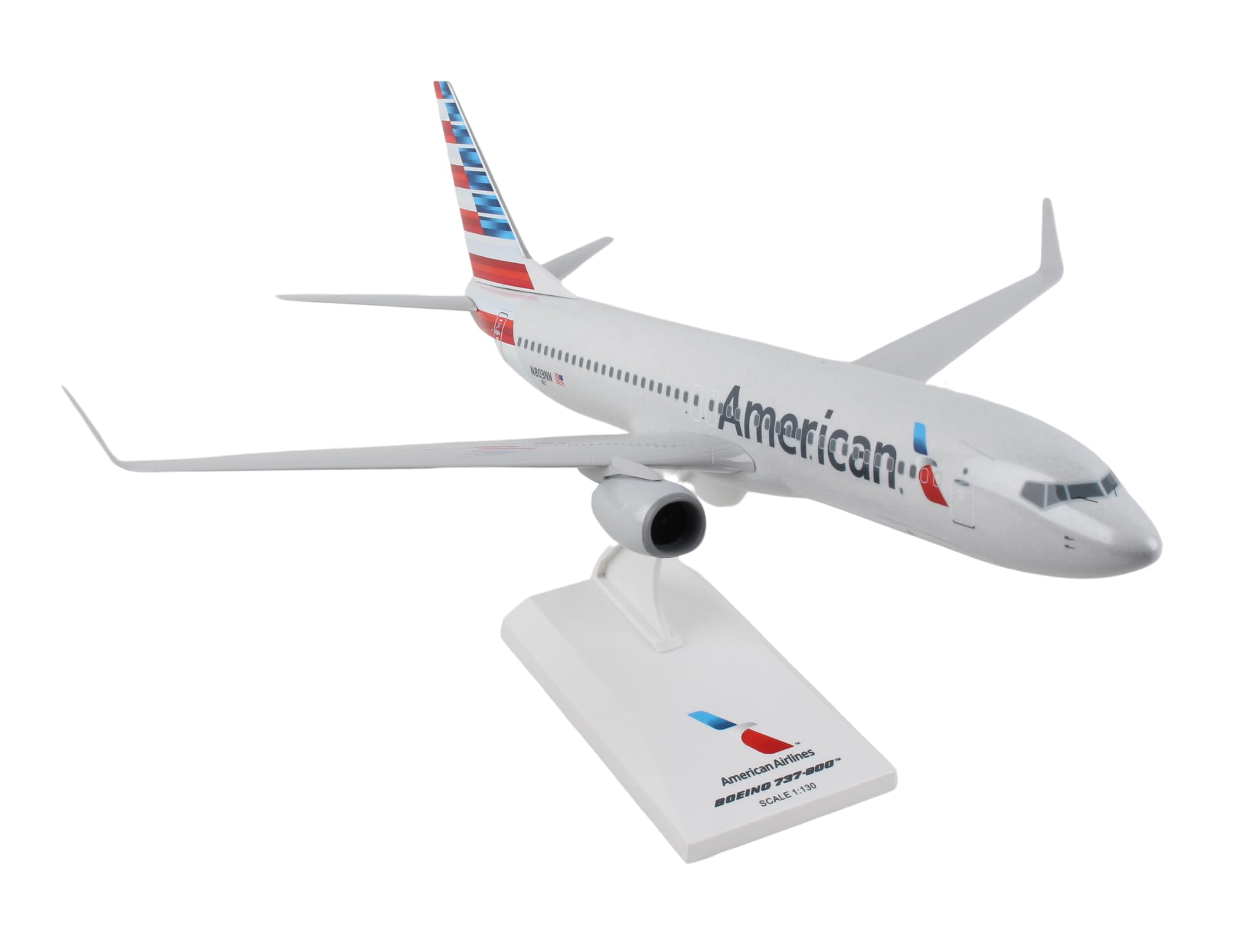 Daron Skymarks American 737-800 New Livery Model Kit (1/130 Scale), White, unisex