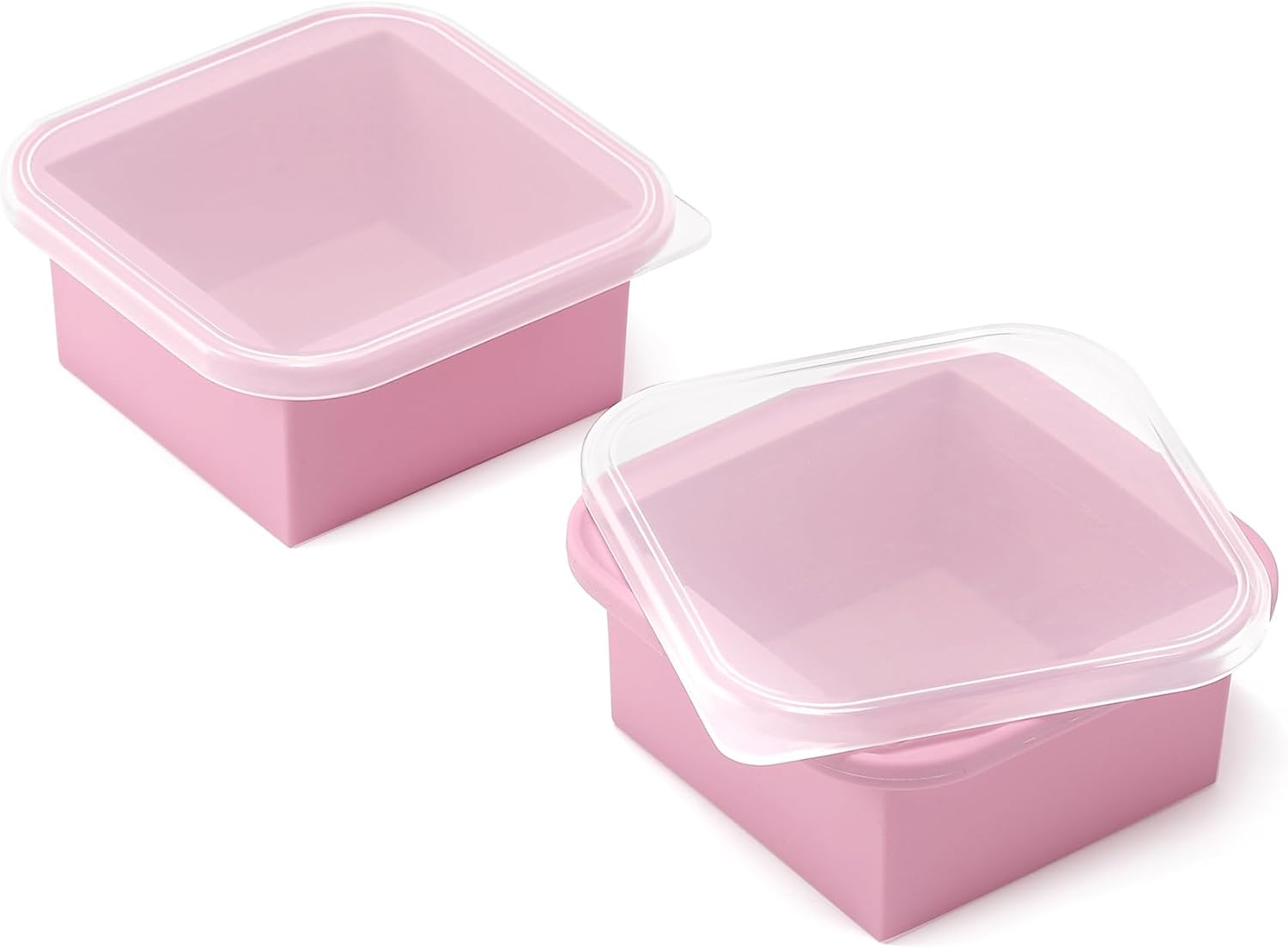 2-Cup Silicone Meal Prep Container Molds with Lids 2-Cup Silicone Meal Prep Container Molds with Lids