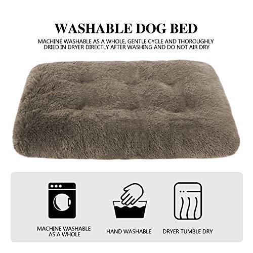 OXS Dog Bed Long Plush Pet Bed, Comfortable Faux Fur Washable Crate Mat for Dogs with Anti-Slip Backing, XXXL - Image 7