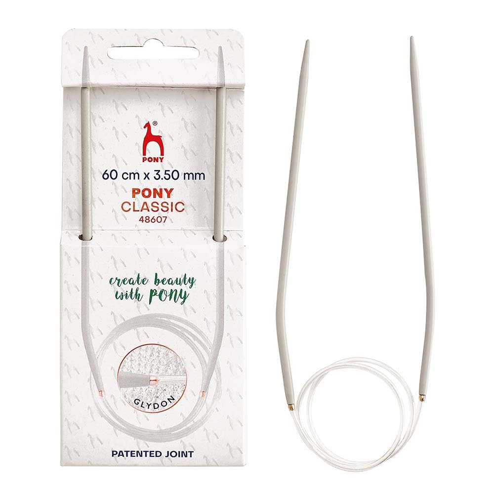 Pony Classic Circular kni. ndls Aluminium 60cm 3.50mm - 1pc