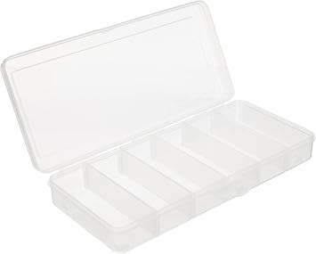Rayher bead storage box for rocailles beads, craft storage organiser with adjustable compartments