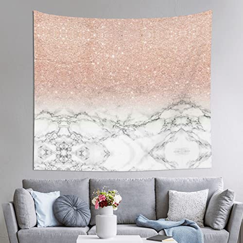 Tapisserie imprimée marbre pour habiller un mur vide sans travaux