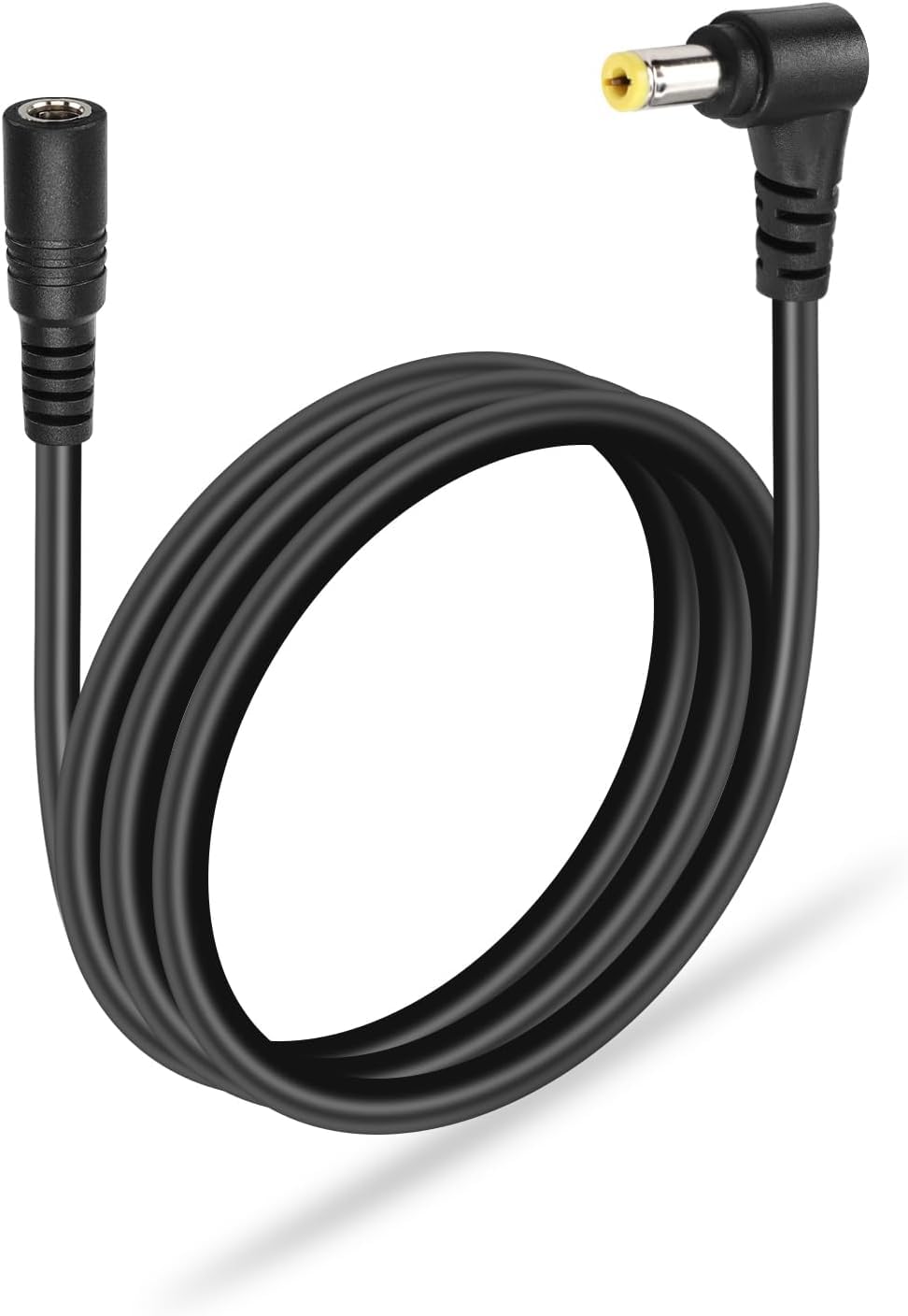 Cavo DC 5,5 mm x 2,1 mm, 3FT 18AWG, Adattatore Maschio a Maschio per LED, CCTV, Auto, Monitor (2 Pezzi