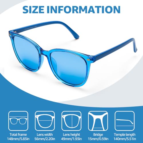 Image of Myiaur Polarized Sunglasses for Women with UV400 Protection Mirrored Lens | Trendy Square Frame Big Oversized Reflective Shades for Daily Wear Driving Beach Travel Outdoor Activities Reduce Glare