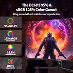 SANSUI 32-Inch Curved Gaming Monitor WQHD 2560 x 1440 180Hz Curved 1500R -1ms(OD), HDR, 300nits, sRGB 125%, DCI-P3 95%, FreeSync, HDMI x2, DP1.2x2(ES-G32C3 DP Cable Included) - Image 3