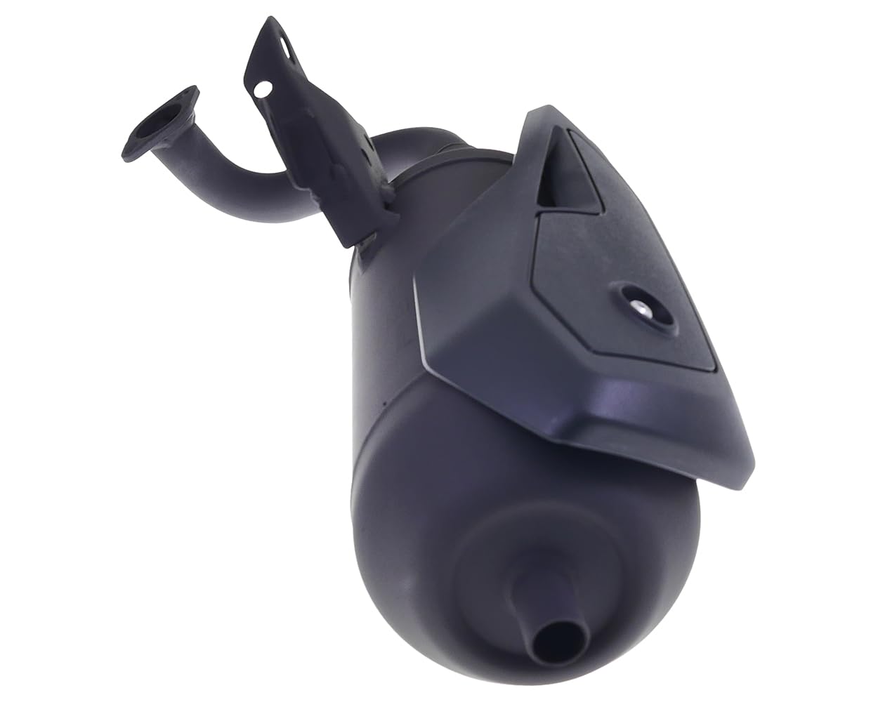Auspuff TECNIGAS Silent Pro Black kompatibel mit CPI Aragon GP 50 Typ JR45 | Komplette Auspuffanlage, Motortyp China 1E40QMB; kompatibel mit KEEWAY ARN 50 E2, Easy 50 E2; nur mit hinterer Trommelbremse
