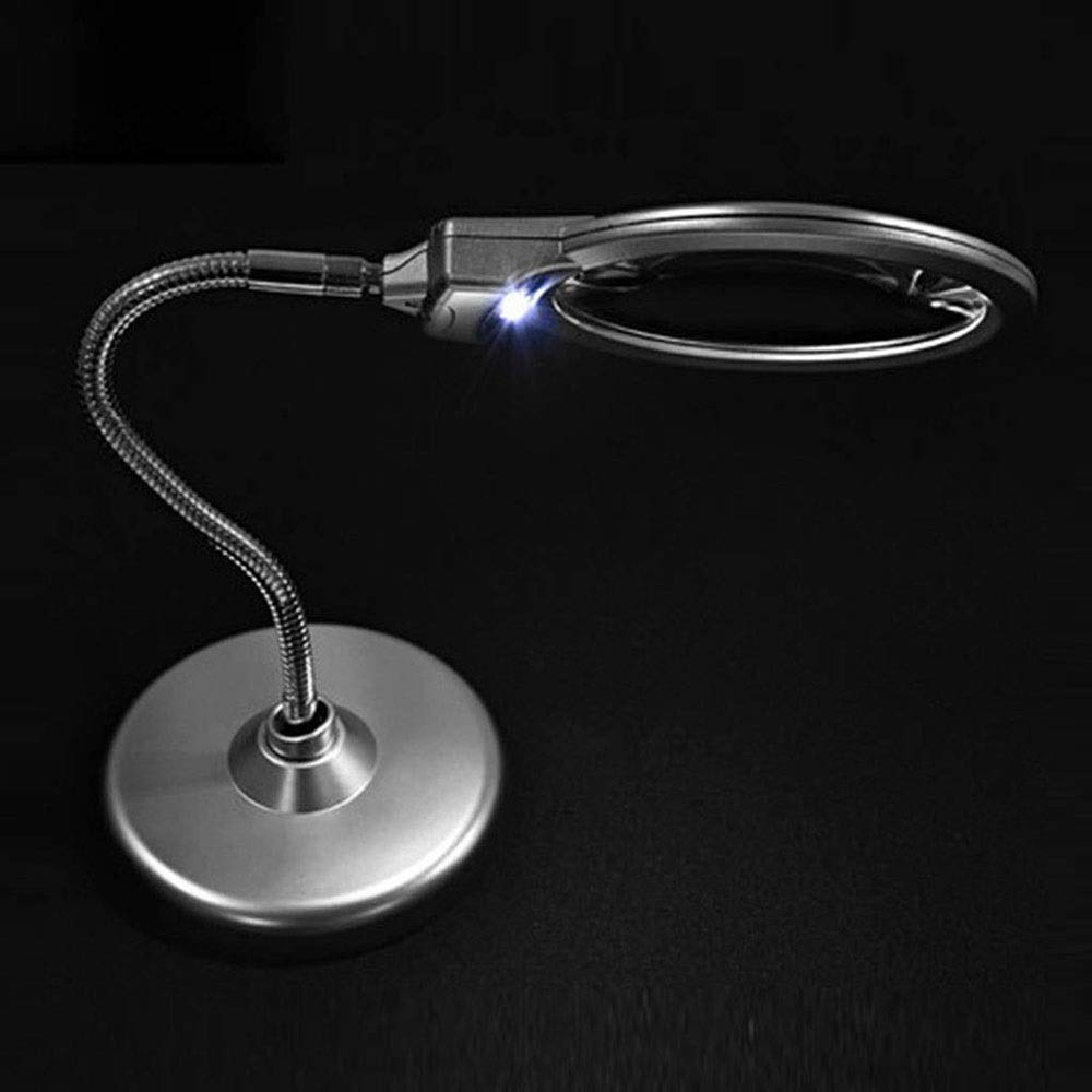 Lampa z lupą na biurko, oświetlony blat Lampa z lupą na biurko Lampa LED z lupą do sypialni Salon Biuro Czytanie Klasa Nauka piękna sceneria Chaser of Light
